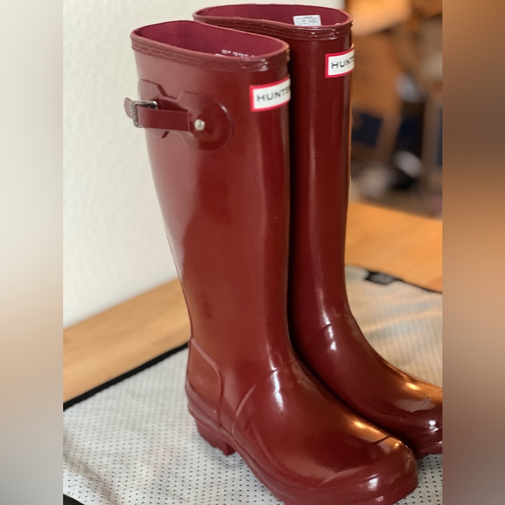 Hunter Unworn ORIGINAL BIG KIDS GLOSS RAIN BOOTS